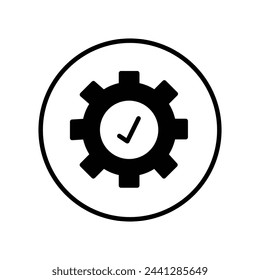 smooth operation icon with white background vector stock illustration