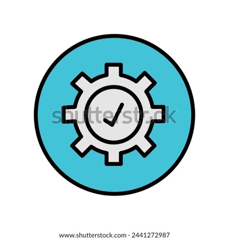 smooth operation icon with white background vector stock illustration