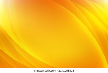 Smooth orange abstract background with shine wave. Abstract gradient orange background vector with shiny shapes.