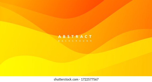 Smooth orange curve background with dynamic colorful gradient