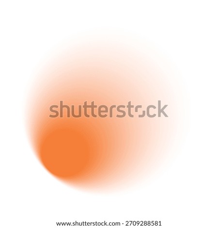 Smooth Orange Gradient Sphere on Black