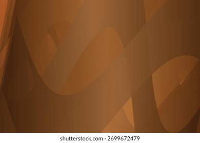 Las Formas orgánicas lisas y superpuestas en tonos marrones cálidos crean un fondo abstracto dinámico y fluido.