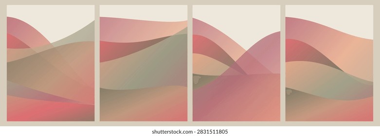 Las ondas gradiente pastel