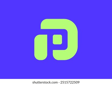 Smooth P monogram for app icon exala estilo e simplicidade, uma mistura de modernidade e elegância