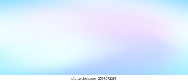 Smooth pastel winter colored vector gradient background