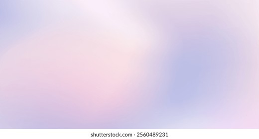 Smooth pastel winter colored vector gradient background