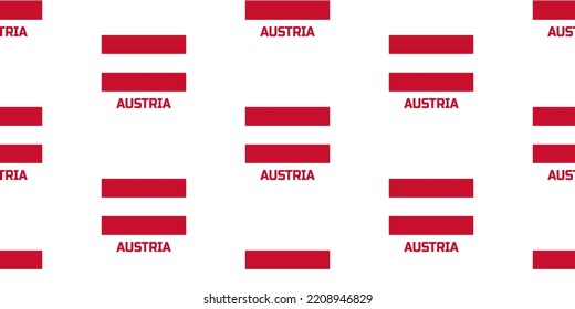 The smooth pattern  of the flag of the  country of AUSTRIA.  With the description of the name of the country " AUSTRIA".