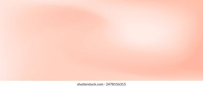 Smooth peach, salmon colored gradient vector background