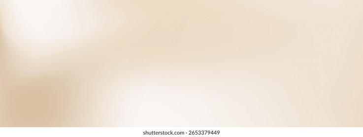 Smooth pearl cream gradient background. Neutral liquid wallpaper with soft color. Pastel vector illustration.
