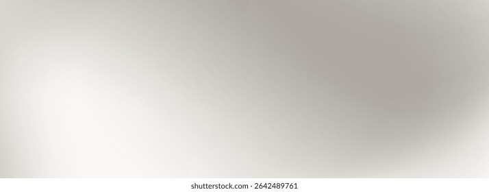 Fundo de gradiente cinza pérola suave. Papel de parede de cetim líquido prata brilhante. Textura de cor taupe sedosa abstrata para banner, apresentação, folheto, design gráfico. Tela de fundo ondulada borrada suave do vetor