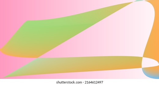 Rainbow Smooth Surface. Pastel Fluid Shape Technology Layers Gradient Mesh. Moderne Minimale Neon Digital Illustration. Mehrfarbiger, dynamischer, futuristischer Hintergrund.