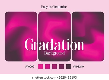 Fundo de gradiente rosa suave com paleta de cores moderna. Ideal para design de interface do usuário, papel de parede móvel, cabeçalhos de site, slides de apresentação e temas de interface de aplicativo.