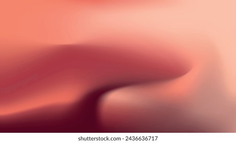 Smooth Pink and Orange Abstract Shape on Soft Blurred Background