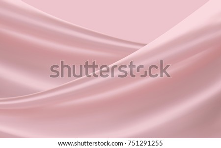 Smooth pink satin, soft fabrics background for design uses in 3d illustration