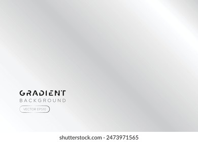 Diseño de Vector de fondo degradado de color gris blanco liso y liso 