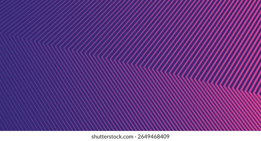 Smooth purple line background glow and shinning, simple modern abstract banner. Vector