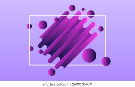 Fondo de gradiente líquido liso púrpura perfecto para Anuncio, póster o diseño de presentación.
