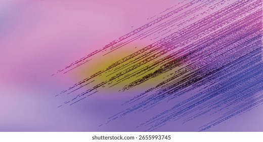 con un gradiente liso púrpura y rosa. El diseño presenta una mezcla de estilo pop art moderno con una estética digital, perfecto para carteles, marcas, Diseño web o productos digitales