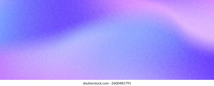 Smooth purple and violet colored gritty, grainy gradient vector background