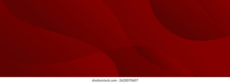 Um fundo de onda de seda vermelho suave com curvas suaves e textura fluida