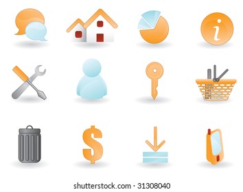 smooth render web icons collection set 2