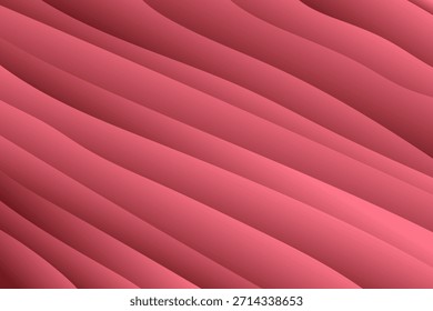 Fita suave Ondas Rosa Gradiente Abstrato Papel de Parede

