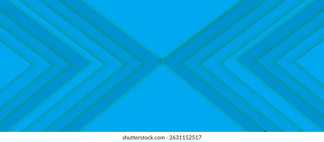 Rotação suave do plano de fundo de formas de triângulos em fundo preto isolado. cor azul. Ilustração em 3d. Ilustração 3d de alta qualidade