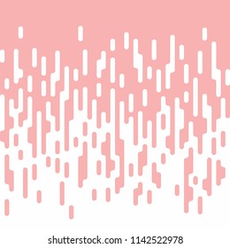 Smooth round vertical transition between two colors. Seamless vector pattern. Bright liquid background with halftones. Irregular falling parallel forms. Modern trendy melting style.