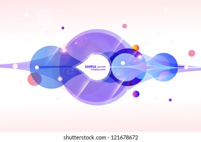 Smooth shape abstract banner