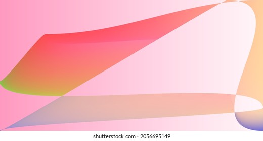 Smooth Shape Futuristic Layers Horizontal Lines. Pastel Dynamic Minimal Technology Illustration. Digital Pink Multicolor Fluid Office Background. Neon Color Modern Psychedelic Rainbow Gradient Mesh.