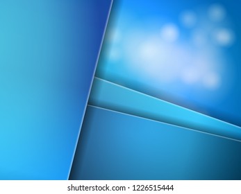 Smooth shining lines on abstract bokeh background