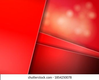 Smooth shining lines on abstract bokeh background