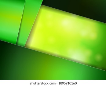 Smooth shining lines on abstract bokeh background