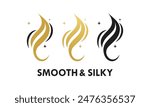 Smooth and silky design template illustration
