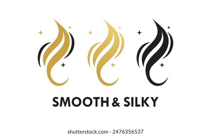 Smooth and silky design template illustration