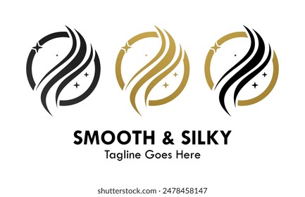 Smooth and silky design template illustration