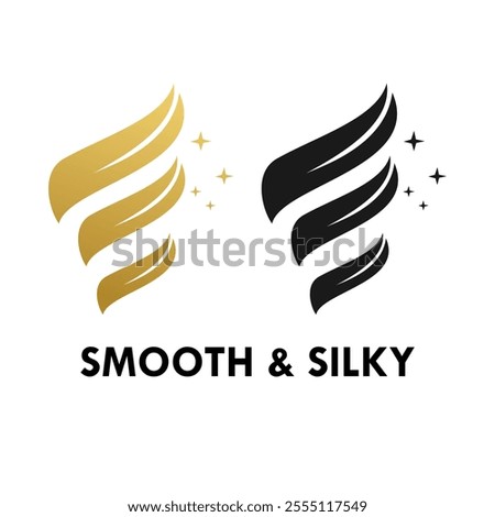 Smooth and silky design template illustration