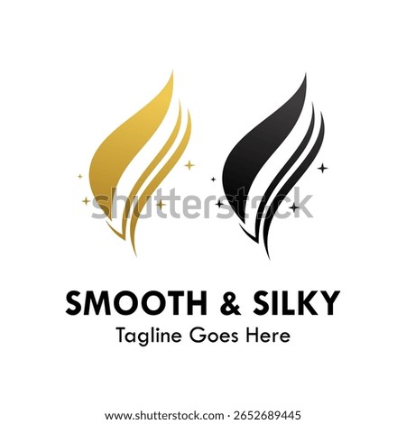 Smooth and silky design template illustration