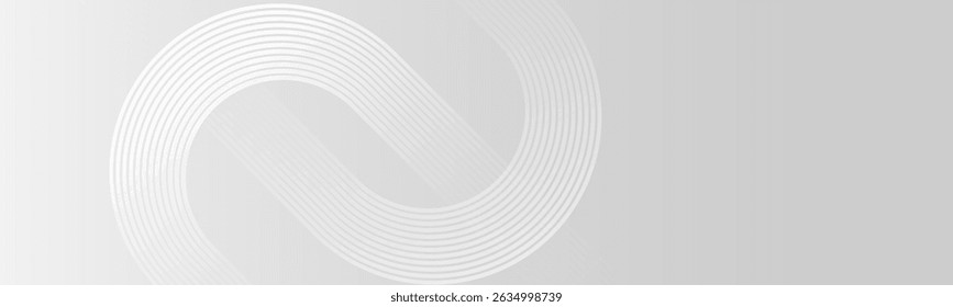 Fondo abstracto de plata lisa. Composición de palos redondeados dinámicos visibles. Concepto de tecnología futurista Patrón de lujo. 