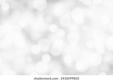 Smooth Silver Bokeh Background. Blurred Texture. Bright Design. Vector illustration