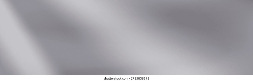 Fondo de gradiente de espejo plateado liso con desenfoque suave. Los suaves reflejos metálicos resaltan el tono degradado plateado en capas.