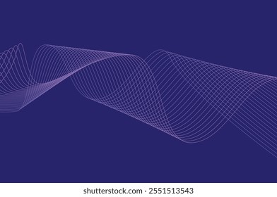 Plano de fundo de linha abstrato simples e suave com gradações de cores atraentes