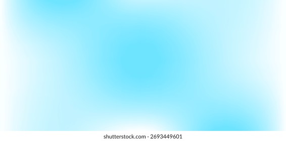A smooth sky blue and white gradient, perfect for clean, calm, and modern vector background designs.