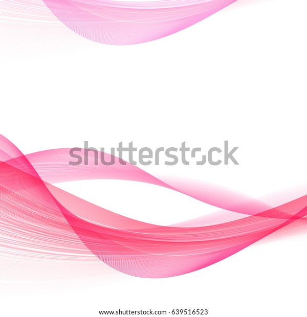 Smooth soft abstract pink lines over white.\
Modern halftone layout. Vector\
illustration