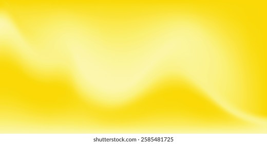 Smooth and soft gradient abstract background vector. Blending yellow color design.