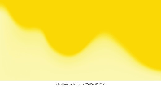 Smooth and soft gradient abstract background vector. Blending yellow color design.