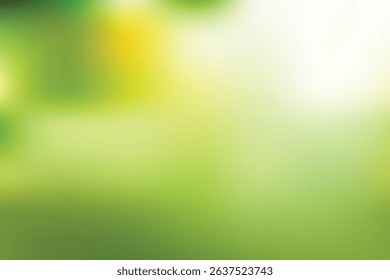 Smooth and Soft Mesh Gradient Abstract Background with Green Bokeh and Summer Grass Texture Blur