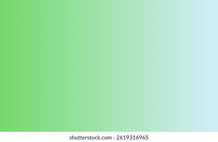 A smooth, soft vertical gradient vector background transitioning from light green on the left to pale blue on the right, creating a calming and fresh atmosphere.