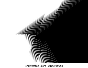 Smooth Striped Transition Black White Thin Stock Vector (Royalty Free ...