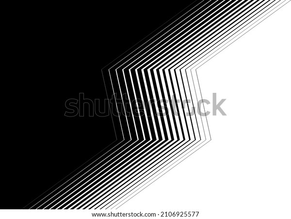 Smooth striped\
transition from thin straight broken lines from black to white.\
Trendy vector\
background.